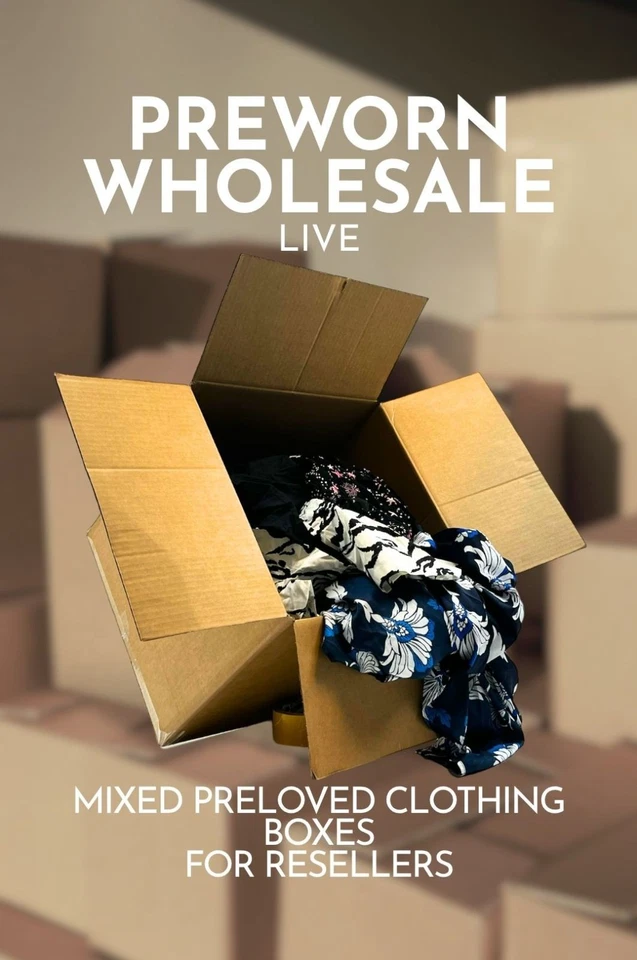 PREWORN WHOLESALE LIVE - Mixed Preloved Clothing Bundles for Resellers