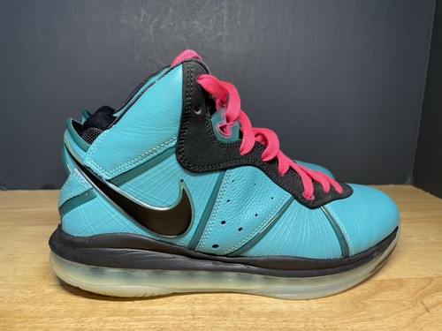 Nike LeBron 8 South Beach 2021 Youth Size 8 - Picture 5 of 11