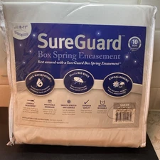 SureGuard Box Spring Encasement Queen Waterproof Bed Bug Protector New
