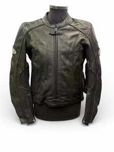 Hein Gericke Panther Ii Mens Leather Motorcycle Sports Touring Jacket - Black