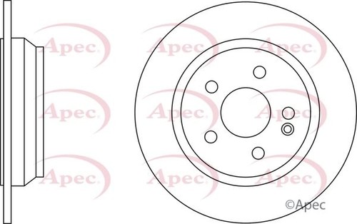 DISCS AND PADS KIT REAR APEC RED FOR MERCEDES-BENZ VIANO 2.1 L 2005- - Picture 2 of 6