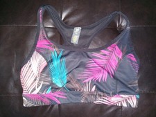 XERSION Multi Color Women's Floral Sports Bra Sz Medium