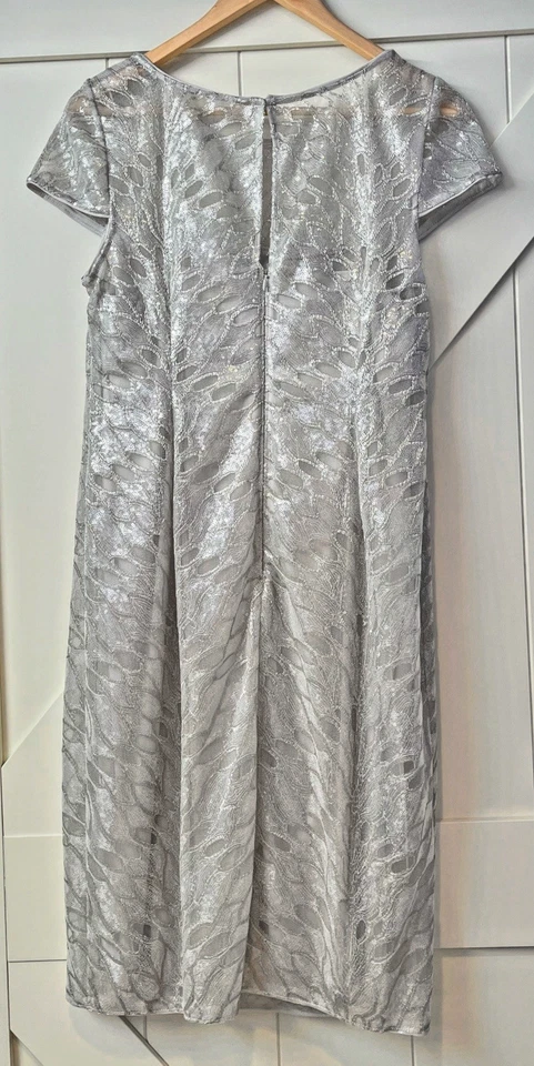 Vestido de cóctel Adrianna Papell funda lentejuelas (talla 14 regular) (NUEVO sin etiquetas) Foto 3 de 4