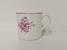 A Finely Hand-painted Famille Rose Floral Georgian Coffee Can, Thomas Wolfe ?