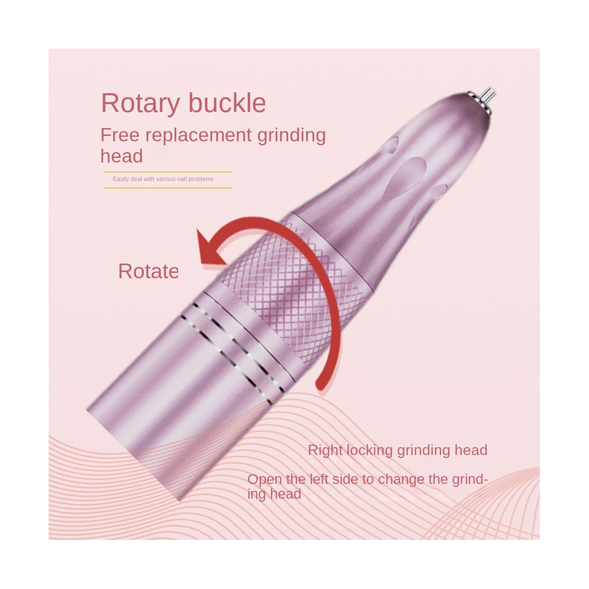 35000RPM Electric Nail Drill Rechargeable Model Nail Polisher USB