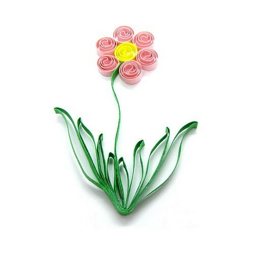1 FLEUR en papier Quilling Fait main _ 6,5cm _ Scrap carterie embellissement - Picture 9 of 27