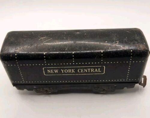 MARX O GAUGE TIN LITHO METAL BLACK NEW YORK CENTRAL TENDER - Picture 4 of 7