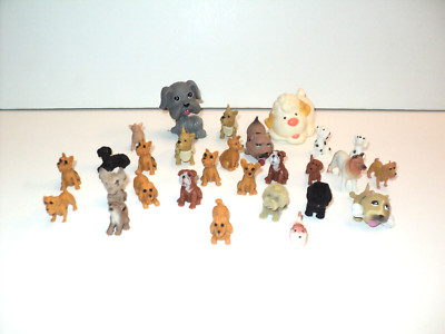 Lot of 27 Small DOGS Different Breeds Clean Assorted Ages 4+ Action Figures Toys