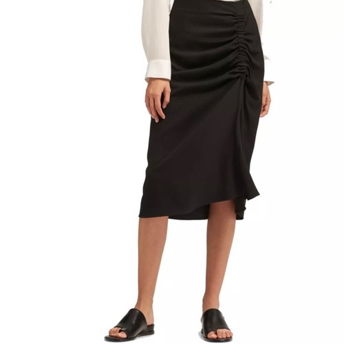 DKNY side Ruched High Waisted midi skirt, size 4, $79 new