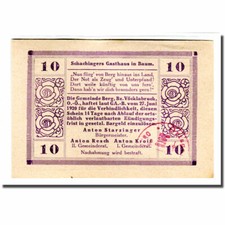 [#662265] Banknote, Austria, Berg O.Ö. Gemeinde, 10 Heller, Maison, 1920, 1920-0