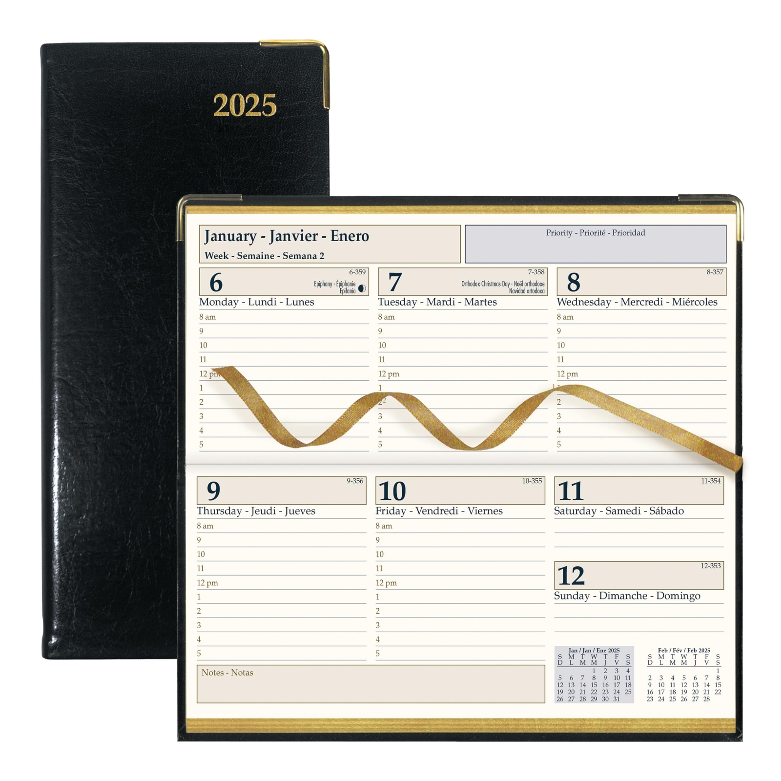 Brownline® 2025 Executive Weekly Pocket Planner Appointment Book 12 Months Ja...