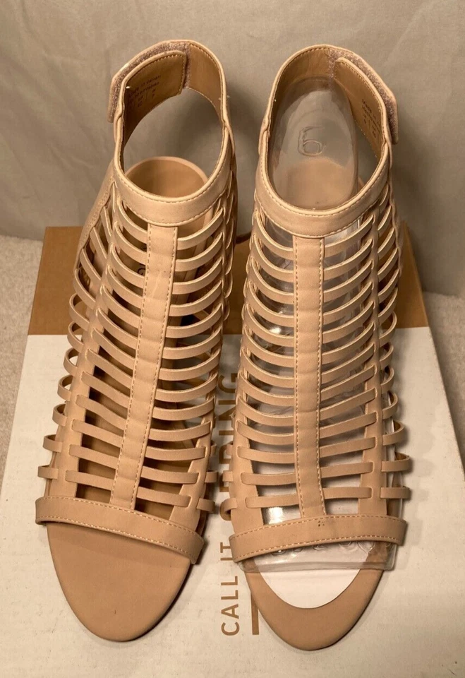 Call It Spring Womens Miriradia Caged Heeled Taupe Sandals UK 7 EU 40 - Image 4 of 4
