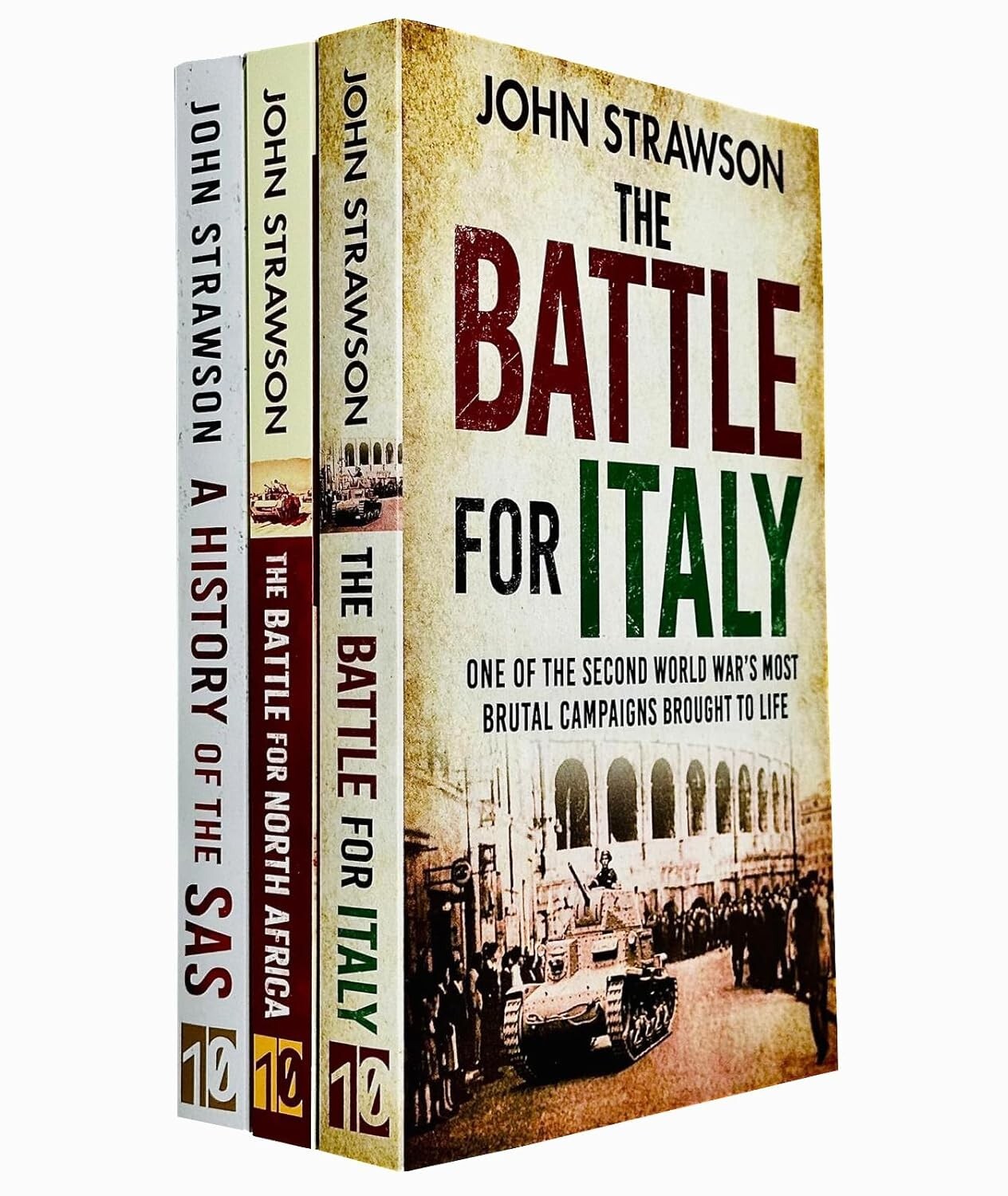 John Strawson Collection 3 Books Set The Battle for Italy, The Battle for Nortn