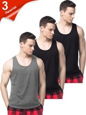 3 Pack Men's Gym Muscle Workout Tank Top Bodybuilding Fitness Sleeveless T-shirt