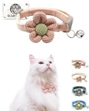 Cat Collar with Flower,Cat Collars for Girl Cats and Boy Breakaway Pink