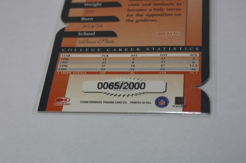 2000 Donruss elite Courtney Brown rookie #128 65/2000 - Picture 6 of 6