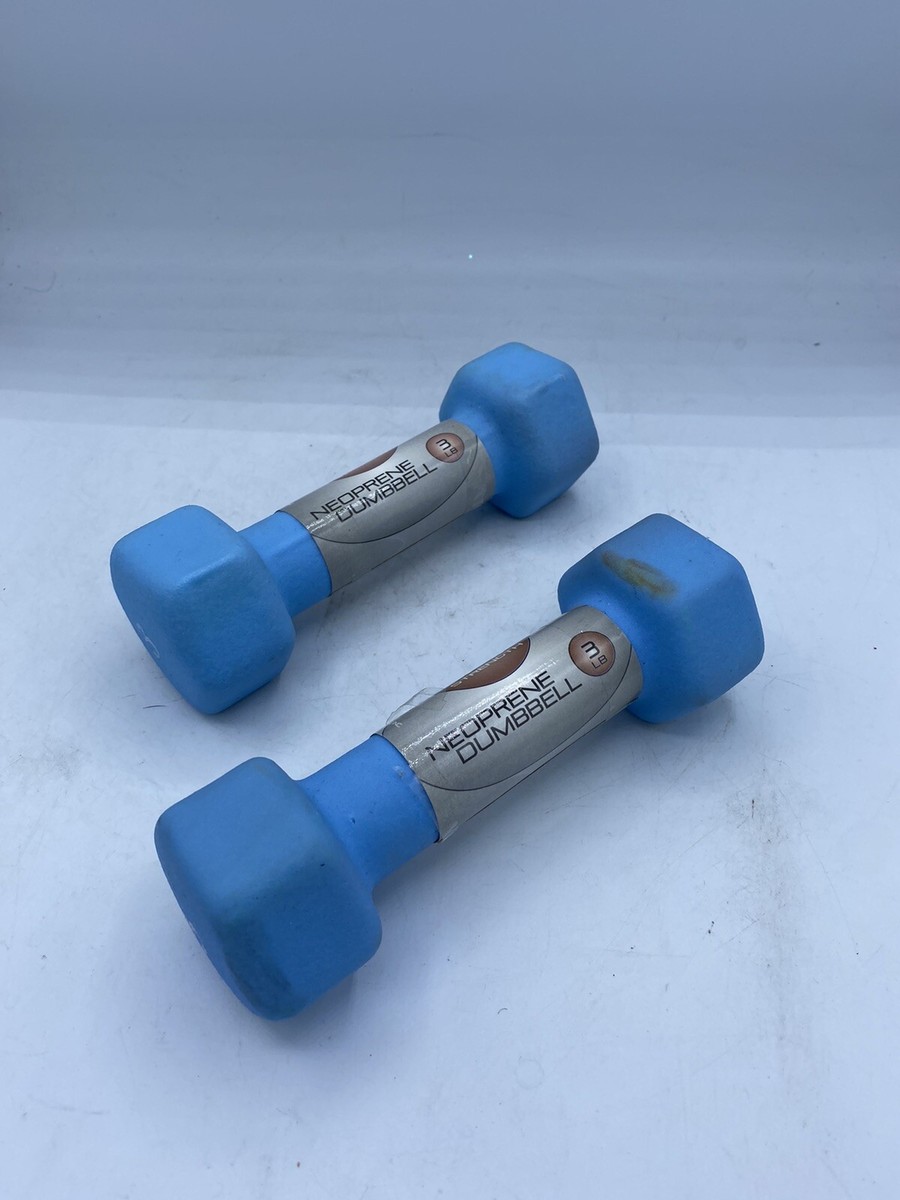 CAP Barbell Neoprene Coated Dumbbell Set Blue Pounds each