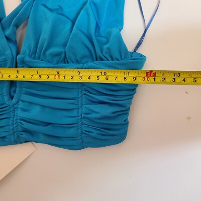 【147】専用ページ NWT ZARA WOMEN'S DRAPED CROP TOP BLUE SIZE S 3137/352 | eBay