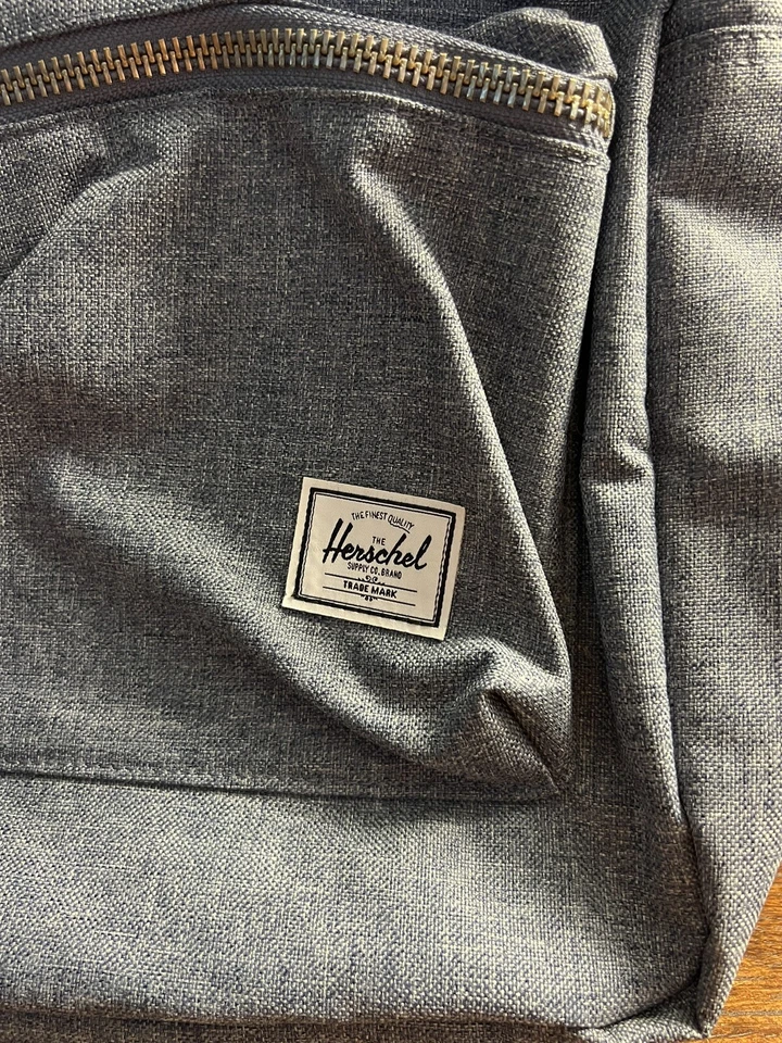 New! HERSCHEL Denim Indigo Blue Settlement 15" Laptop Backpack Dark Chambray NWT - Image 2 of 4