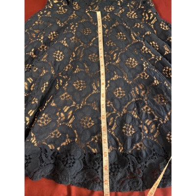 navy blue dress for baby girl Jodi Kristopher Sleeveless Scalloped Round Neckline Lace A-line Dress Size  0 NEW main image 1