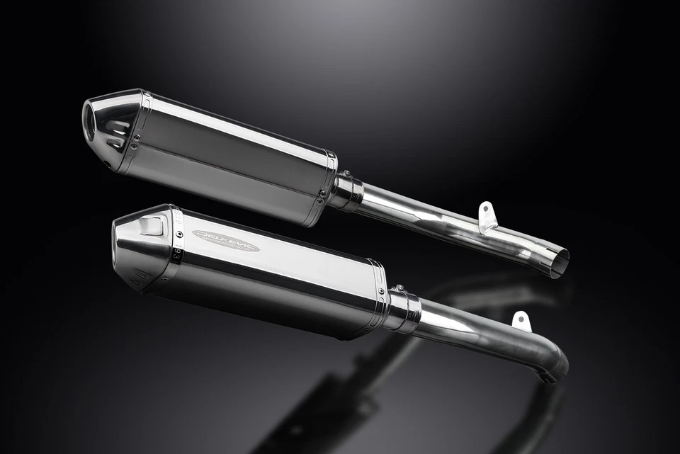 Kit de silenciador de escape Honda RVT1000R RC51 2002-2008 13" tri-oval aço inoxidável - Imagem 3 de 4