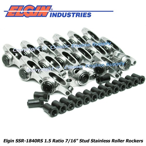 Stainless Steel Roller Rocker Arms 1.5 Ratio 7/16" Studs Chevy 400 350