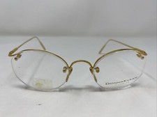Donna Karan Japan DK-151 320 48-19-135 Yellow Gold Eyeglasses Frame /H19