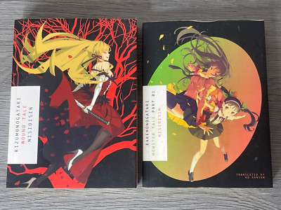 KIZUMONOGATARI: Wound Tale & BAKEMONOGATARI Vol. 1 Novel Lot English NISIOISIN