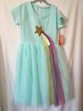 NWT Wonder Nation Sequin Star Rainbow Tutu Tulle Dress Girls Blue many sizes