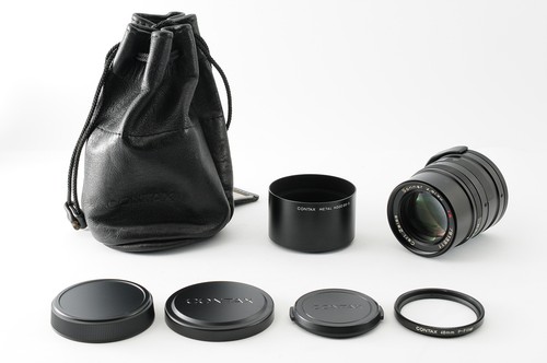 ⛄Top MINT⛄ Contax Carl Zeiss Sonnar T* G 90mm f/2.8 Black Lens G1 G2 From JAPAN - Picture 11 of 24