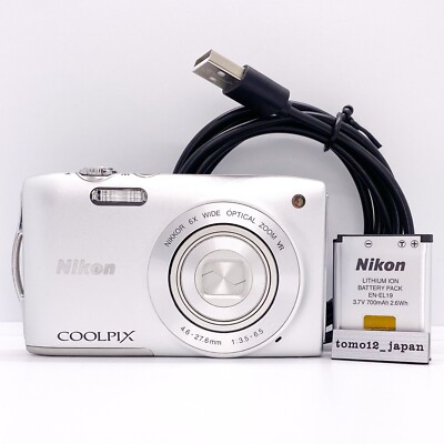 Nikon Coolpix S3300 Silver 5 Compact Digital Camera 16.0MP X1808