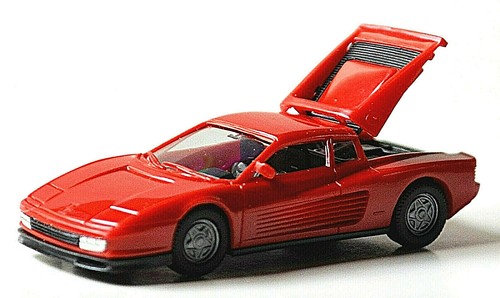 Ferrari Testarossa Coupe 1984-91 rot red 1:87 Herpa High-Tech 025003 - 第 1/8 張圖片