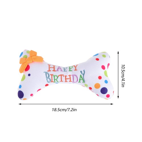 1PZ Giocattolo Osso Cane Gatto Cane Compleanno Cucciolo Chew Bones Pet Chew Toy Cane Giocattolo Compleanno - Foto 4 di 11