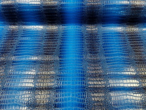 Tapicería de cuero falso Gator, tela de textura de piel sintética de cocodrilo 3D por yarda - Imagen 24 de 40