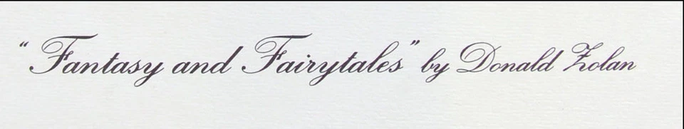 ARTE LITOGRÁFICO #741 DE COLECCIÓN FANTASÍA Y COLAS DE HADAS DONALD ZOLAN 27X22 FIRMADO A MANO Foto 2 de 4
