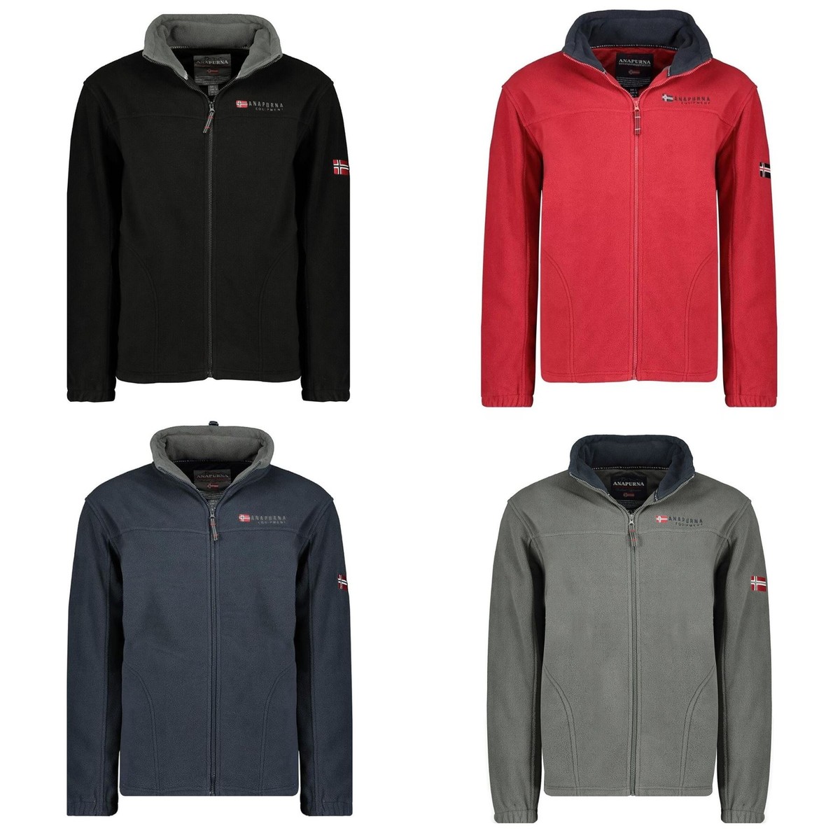 Anapurna Iceland Adventure Zip front Mens Fleece Jumper