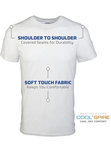 Gildan Hombre Camisetas Crew, Multipack, Estilo G1100 Pack de 3 Talla Pequeña - Imagen 2 de 5