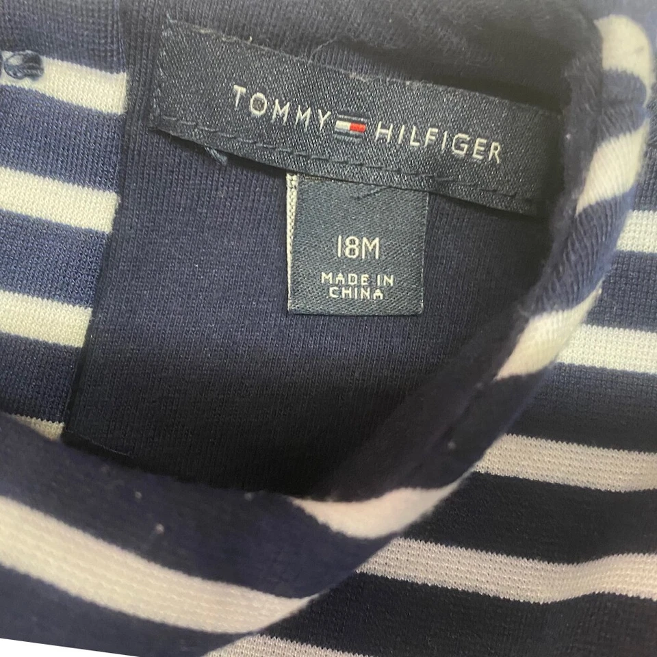 Tommy Hilfiger sleeveless stripe dress SIZE 18 MONTHS - Image 3 of 3
