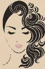 Silhouette Lady Jane Counted Cross Stitch Chart COMPLETE KIT No. 1-920