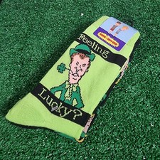 MTV Beavis  Butthead Crew Socks St. Patrick  s Day 2 Pairs Size 6.5-12 NIP C29 