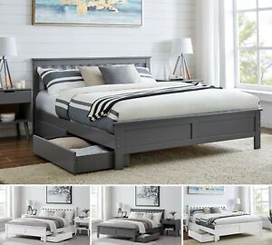 king single bed frame with storage