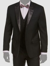 Ralph Lauren Men's Black Ultraflex Classic-Fit Tuxedo Suit Jacket Size 38S