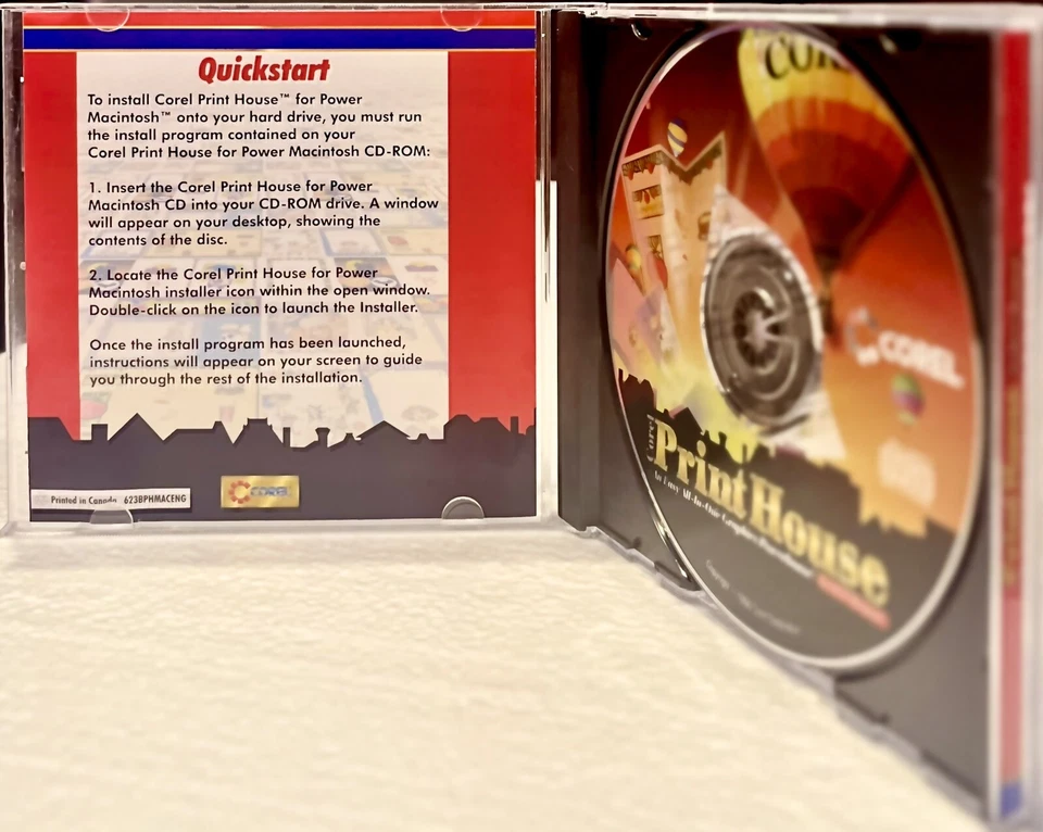 Corel Print House Apple Macintosh Mac Vintage Desktop Publishing CD-ROM Free S/H - Image 2 of 4