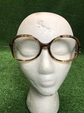 Handmade SRO Amber Brown ANASTASIA Plastic Frames Round Large Hipster wow