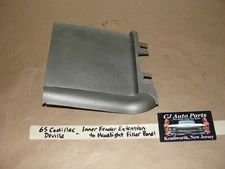 65 Cadillac Deville LEFT INNER FENDER EXTENSION TO HEADLIGHT BEZEL FILLER PANEL