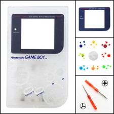 Nintendo Game Boy Original DMG-01 Replacement Housing Shell Screen Clear BUTTONS