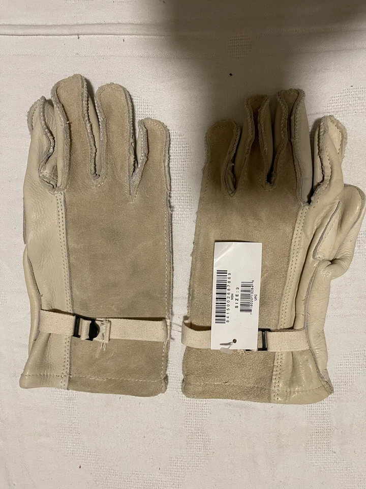 Strapazierfähige Linienmannhandschuhe aus Rindsleder/Leder