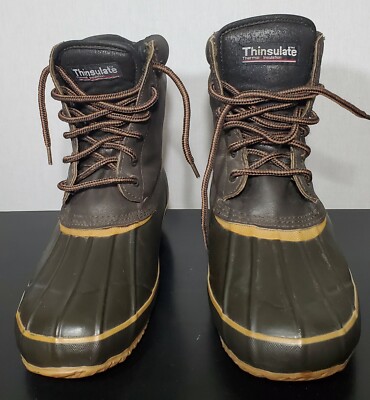 Northwest Territory Thinsulate Leather duck waterproof brown boots shoes size 9 Northwest Territory Thinsulate Leather duck waterproof brown  main image 2