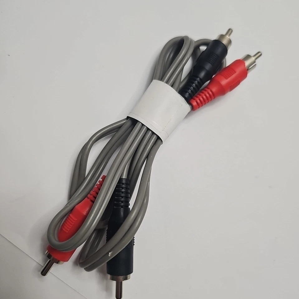 RCA Dual Cable Male to Male 3 feet Color Coded Red Black Gray Cord - Image 2 of 4