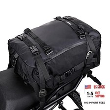 Rhinowalk Motorcycle Tail Bag Waterproof Motor Pannier Travel Luggage 30L